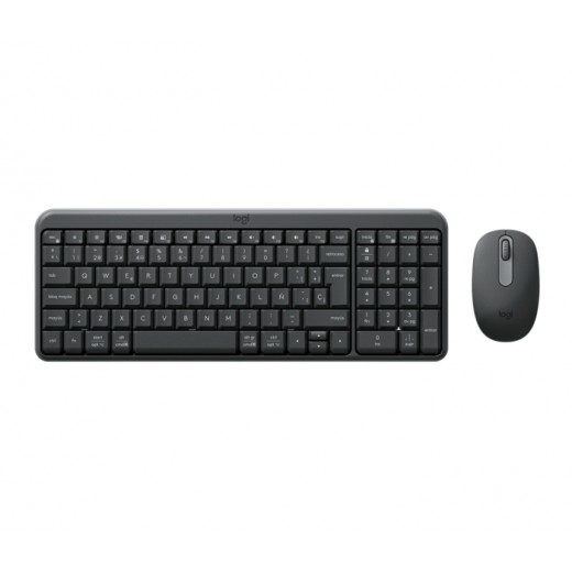 Logitech MK250 Compact Bluetooth Wireless Combo Pack Inalambrico + Raton - Uso Ambidiestro - Indicadores Led - Color Negro