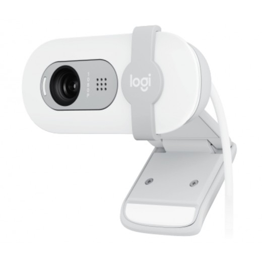 Logitech Brio 100 Webcam Full HD - 2 Megapixeles - Antirreflectante - Color Blanco Crudo