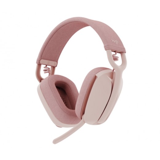 Logitech Zone Vibe 100 Auriculares Inalambricos - Bluetooth 5.2 - Alcance 30 metros - 2 Microfonos - Color Rosado