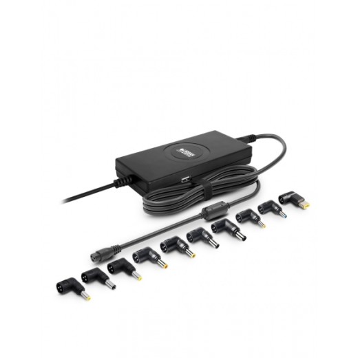 Urban Factory Cargador Universal para Portatil 120W - Delgado - 1x USB-A - Color Negro