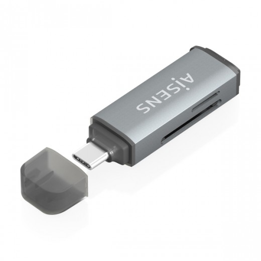Aisens Lector de Tarjetas USB-C 3.1 Gen1 - Compatible con SD