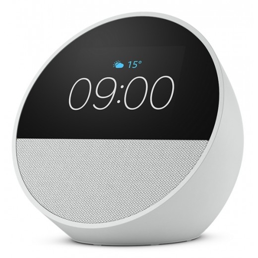 Amazon Echo Spot Altavoz y Despertador Inteligente - Sonido Potente e Intenso - Alexa - Color Blanco