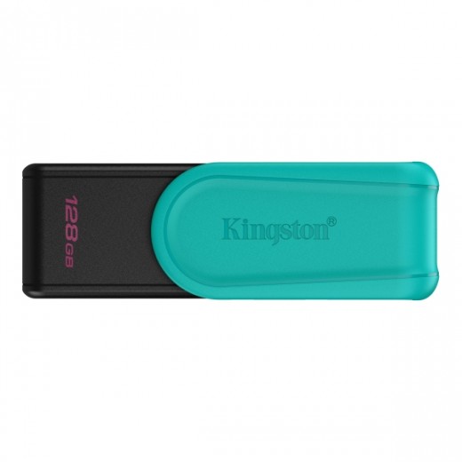 Kingston DataTraveler Exodia Memoria USB 128GB - USB 3.2 Gen 1 - Tapa Giratoria - Color Turquesa