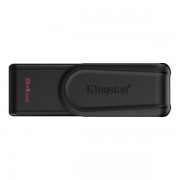 Kingston DataTraveler Exodia Memoria USB 64GB - USB 3.2 Gen 1 - Tapa Giratoria - Color Negro