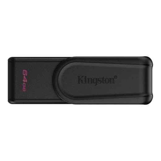 Kingston DataTraveler Exodia Memoria USB 64GB - USB 3.2 Gen 1 - Tapa Giratoria - Color Negro