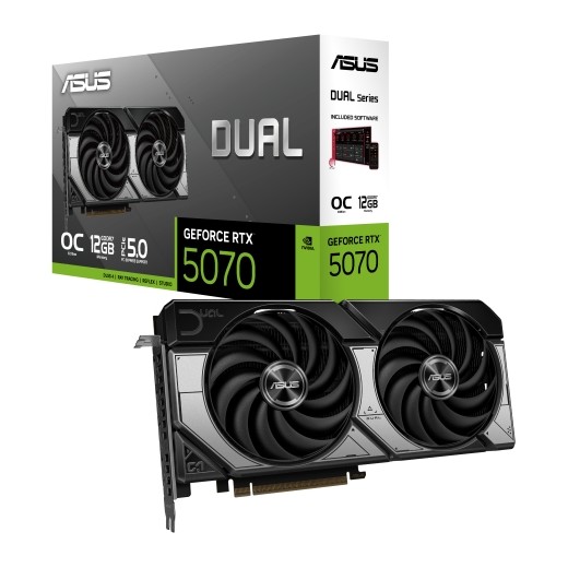 Asus DUAL GeForce RTX 5070-O12G Tarjeta Grafica 12GB GDDR7