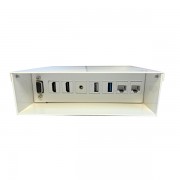 Ewent Caja de Conexiones Multimedia y Red - VGA - 2xHDMI - Jack3.5 - 2xUSB - 2xRJ45 - Color Blanco