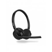 Urban Factory Movee Auriculares Supraaurales de Diadema para Conferencia - Bluetooth 5.3 - Color Negro