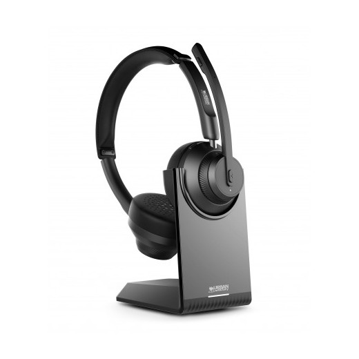 Urban Factory Movee Pro Auriculares Bluetooth 5.2 - Soporte de Carga - Microfono con Reduccion de Ruido Ambiental - Color Negro