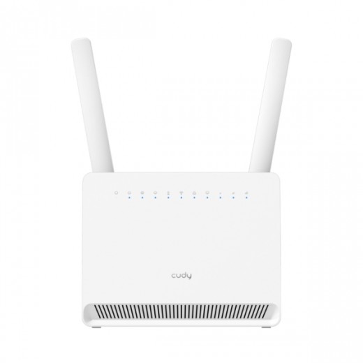 Cudy Router WiFi 4G LTE Cat 12 Gigabit AX3000 - Velocidad hasta 1000Mbps - 4 Puertos - 1 Ranura Nano SIM - Cat 12 - Color Blanco