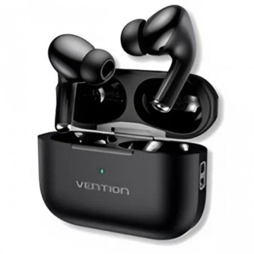 Vention Echo Lite E11 Auriculares Bluetooth 5.4 con Estuche de Carga - True Wireless - 6h Autonomia - Color Negro