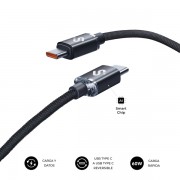 Subblim Cable Optimus USB-C - 60W - Nylon Trenzado - 480Mbps - 1 Metro - Color Negro