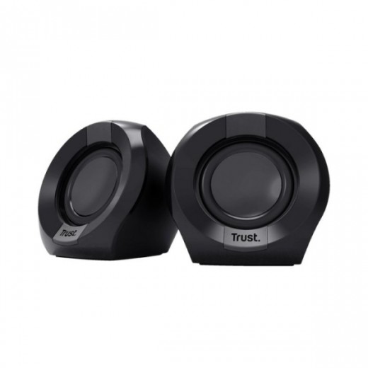 Trust Altavoces 2.0 USB 8W - Entrada y Salida Jack 3.5mm - Cable de 1.30m - Color Negro