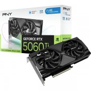 PNY GeForce RTX 5060 Ti Tarjeta Grafica 16GB GDDR7 Overclocked Dual Fan Reflex 2 AI NVIDIA DLSS4