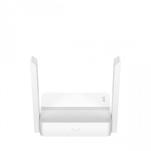 Cudy Router WiFi Dual Band AC1200 - Velocidad hasta 100Mbps - 4 Puertos - 4 Antenas Fijas de 5dBi - Color Blanco