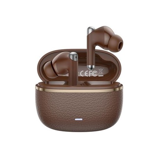 XO G33 Auriculares Bluetooth 5.4 - TWS - Cancelacion de Ruido ENC+ANC - Caja Texturizada - Control Tactil - Color Marron