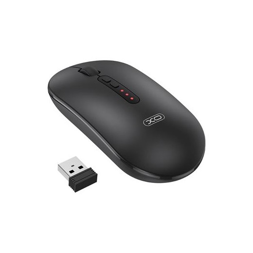 XO M13 Raton Inalambrico - Bluetooth y RF 2.4GHz - 1600DPI - Color Negro