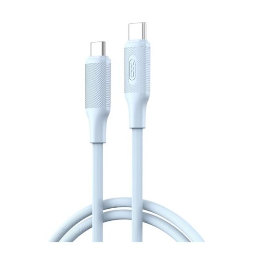 XO NBQ265B Cable USB-C Macho a USB-C Macho - 1m - 60W - Color Azul