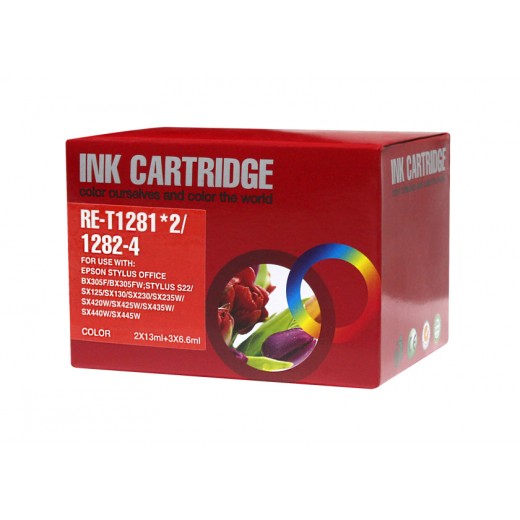 Compatible epson t1285 multipack de 5 cartuchos de tinta  EI-T1285PK-5