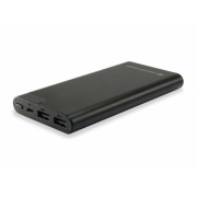 Conceptronic bateria externa 10000mah - pantalla lcd - 2x usb 2.0 5v 2a - carga simultanea - color negro