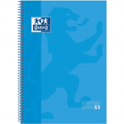 Cuaderno con espiral cuadriculado oxford european book 1 400028276/ a4+/ 80 hojas/ turquesa