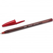 Bolígrafo de tinta de aceite bic cristal exact ultrafine 992604/ rojo