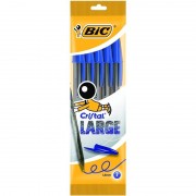 Bolígrafos de tinta de aceite bic cristal large 888746/ 5 unidades/ azules