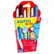Pack 6 rotuladores de colores giotto be-be 469800
