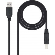 Nanocable Cable de Impresora USB-A 3.0 Macho a USB-B Macho 2m