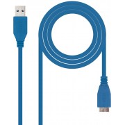 Nanocable Cable USB-A 3.0 Macho a Micro-USB 3.0 Macho 2m - Color Azul