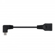 Nanocable Cable Micro USB 2.0 OTG Acodado Macho a USB-A Hembra 15cm