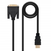 Nanocable Cable DVI 18+5 Macho a HDMI Macho 5m - Color Negro