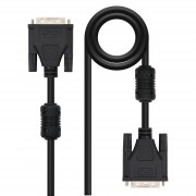 Nanocable Cable DVI 18+1 Macho a DVI 18+1 Macho 5m - Color Negro