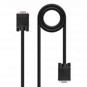 Nanocable Cable SVGA HDB15 Macho a HDB15 Macho 3m - Color Negro