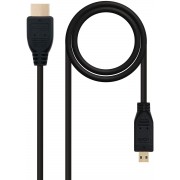 Nanocable Cable Micro HDMI v1.4 Macho a HDMI v1.4 Macho 1.80m - Alta Velocidad - Color Negro