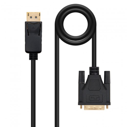 Nanocable Cable Conversor DisplayPort Macho a DVI Macho 5m - Color Negro