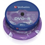 Verbatim DVD+R 16x 4.7GB (Tarrina 25 Uds)