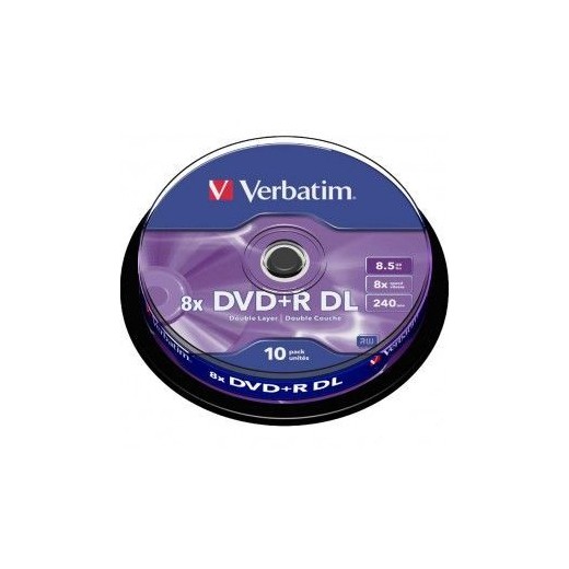 Verbatim DVD+R Doble Capa 8x 8.5GB (Tarrina 10 Uds)