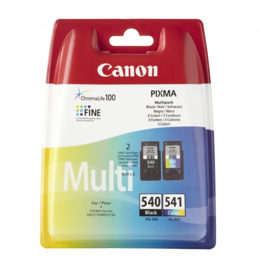 Canon PG540 Negro + CL541 Color Pack de Cartuchos de Tinta Originales - 5225B006