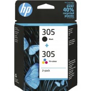 HP 305 Negro + Color Pack de 2 Cartuchos de Tinta Originales - 6ZD17AE