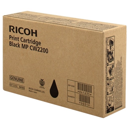 Ricoh Aficio MP-CW2200SP Negro Cartucho de Tinta Original - 841635/MP CW2200BK