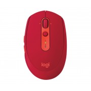 Logitech M590 Silent Raton Inalambrico USB 1000dpi - Silencioso - 7 Botones - Uso Diestro - Color Rojo