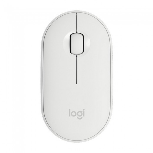 Logitech Pebble M350 Raton Inalambrico USB 1000dpi - 3 Botones - Uso Ambidiestro - Color Blanco