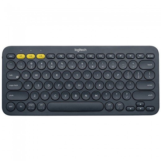 Logitech K380 Teclado Inalambrico Bluetooth - Hasta 3 Dispositivos Simultaneamente - Color Gris Oscuro