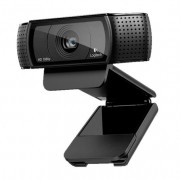 Logitech C920 Webcam HD Pro 1080p - USB 2.0 - Microfonos Integrados - Enfoque Automatico - Cable de 1.83m - Color Negro