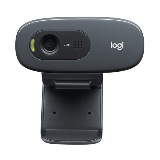 Logitech C270 Webcam HD 720p - 3Mpx - USB 2.0 - Microfono Integrado - Angulo de Vision 60º - Enfoque Fijo - Cable de 1.50 - Co