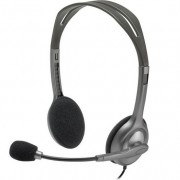 Logitech H111 Auriculares Estereo con Microfono - Microfono Giratorio - Diadema ajustable - Jack 3.5mm - Cable de 1.80m - Color