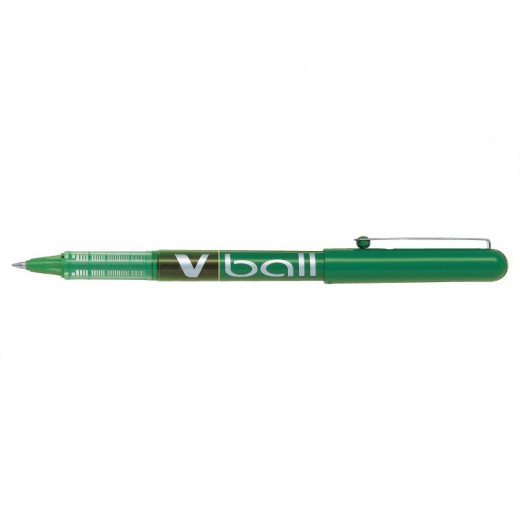 Pilot Boligrafo de tinta liquida V Ball 07 Rollerball - Punta de bola redonda 0.7mm - Trazo 0.5mm - Color Verde