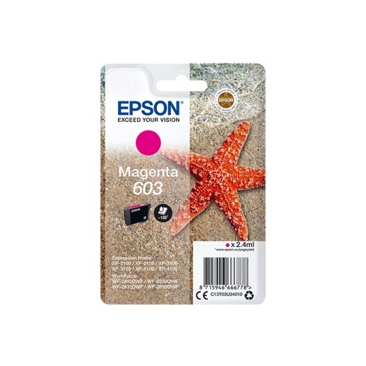 Epson 603 Magenta Cartucho de Tinta Original - C13T03U34010