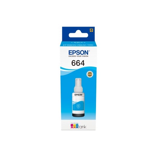 Epson T6642 Cyan - Botella de Tinta Original C13T664240